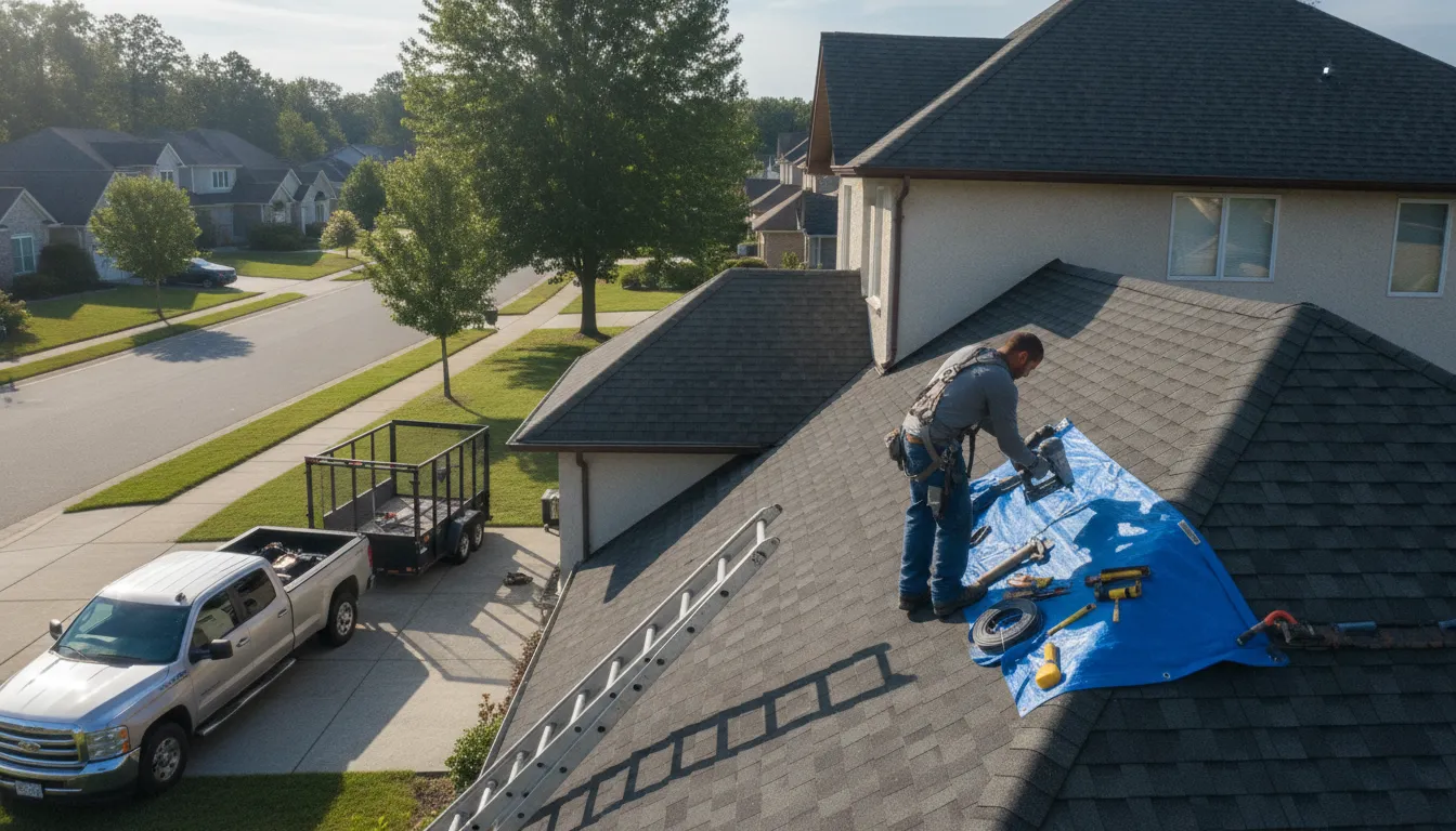 Roofing in Ridge